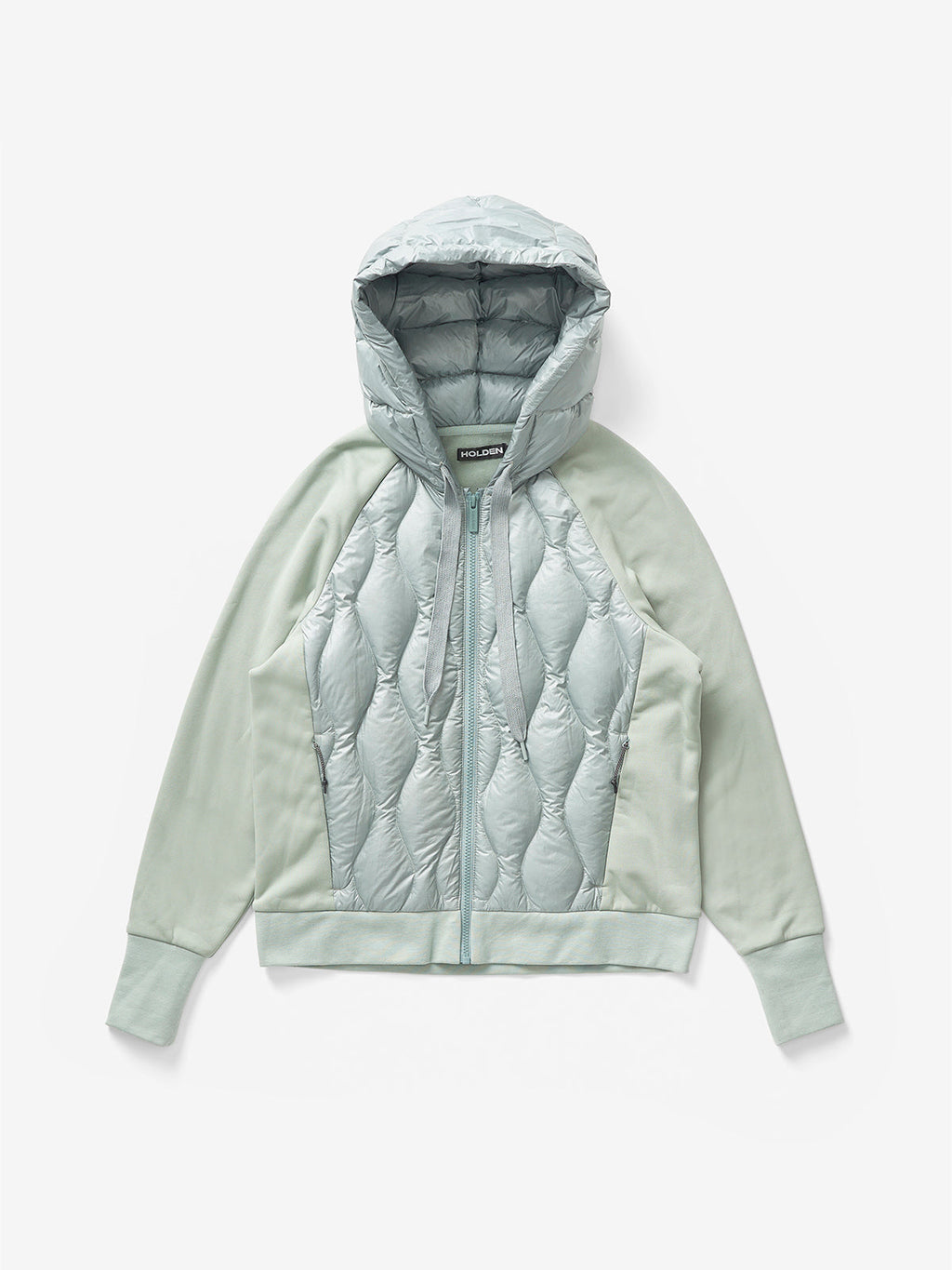 Holden Outerwear Down Zip Hoodie - Slate Gray — alternative angle