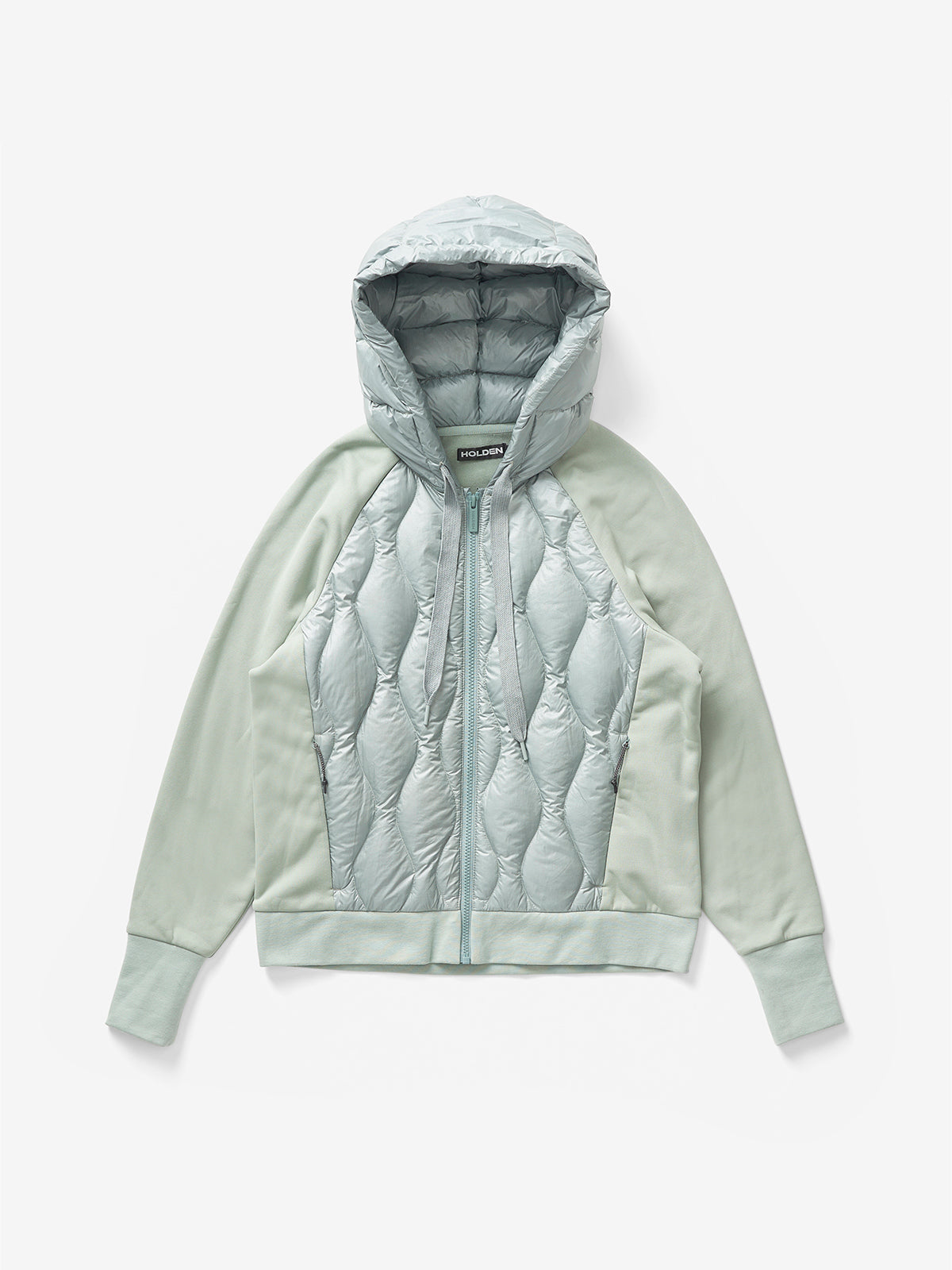Holden Outerwear Down Zip Hoodie - Slate Gray — alternative angle