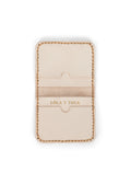 LOLA Y TULA Leather Cardholder Wallet Sand — main product shot
