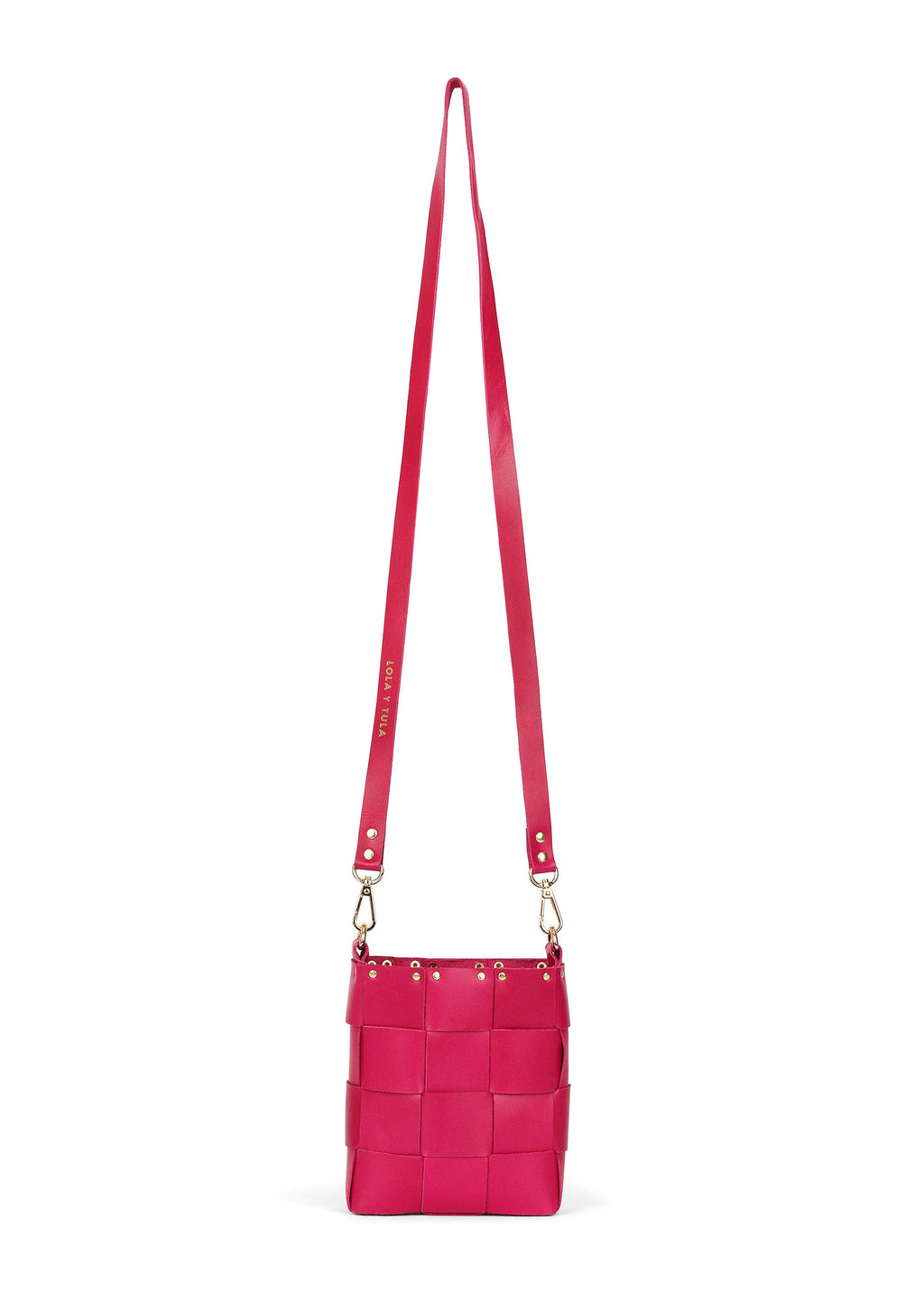 LOLA Y TULA The Mini Tula Hot Pink — in-use photo
