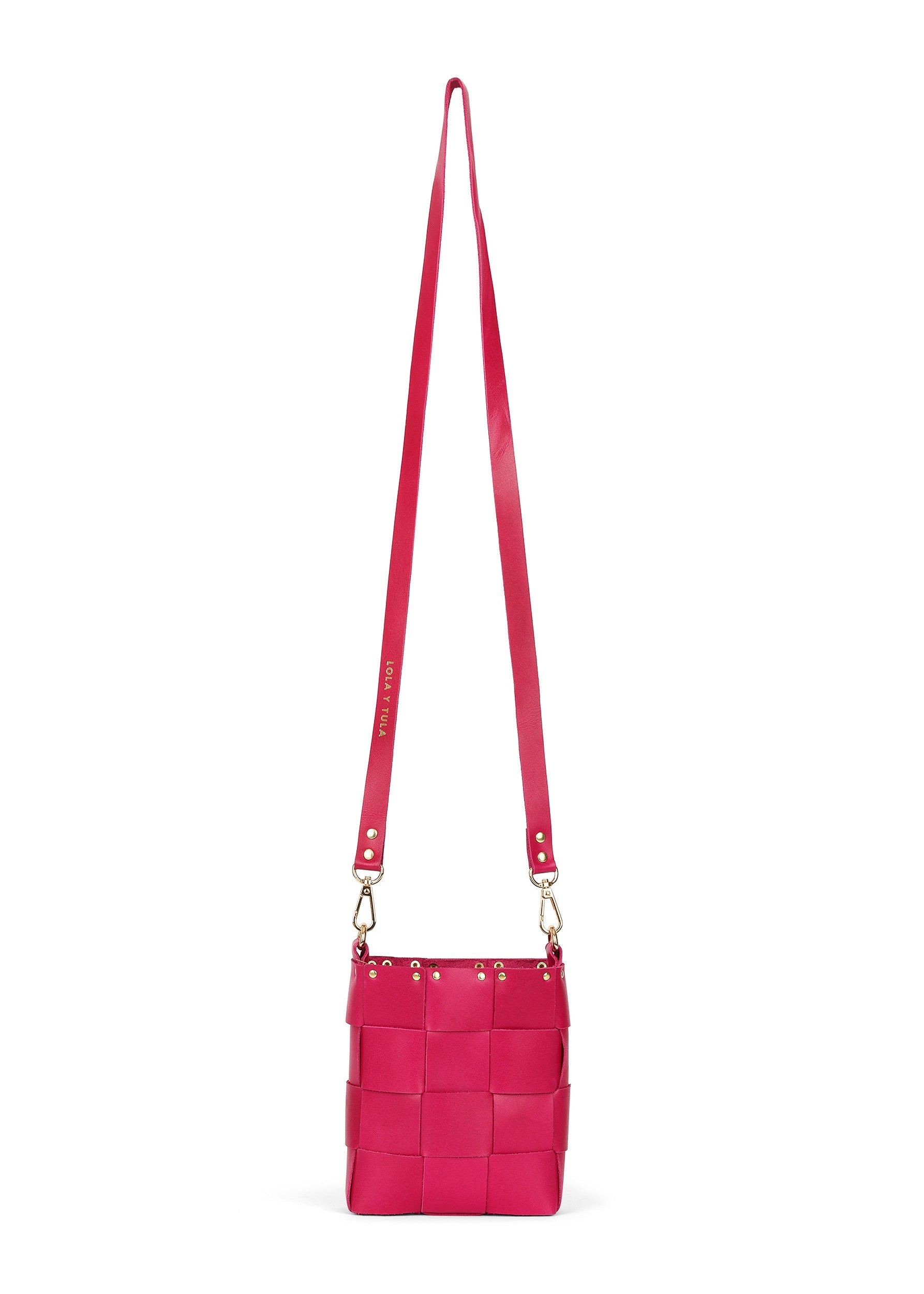 LOLA Y TULA The Mini Tula Hot Pink — in-use photo