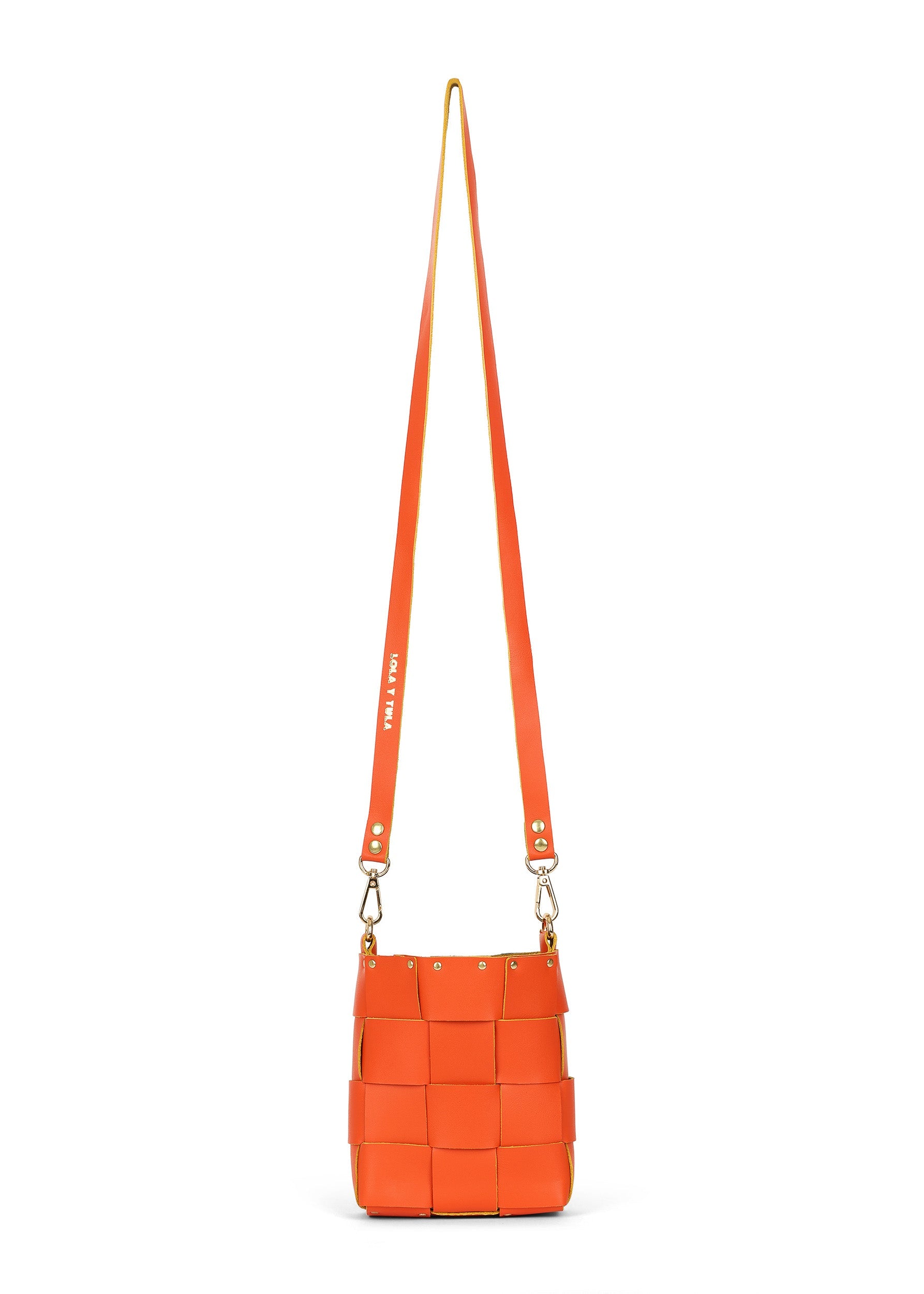 LOLA Y TULA LOLA Y TULA The Mini Tula Tangerine — side view