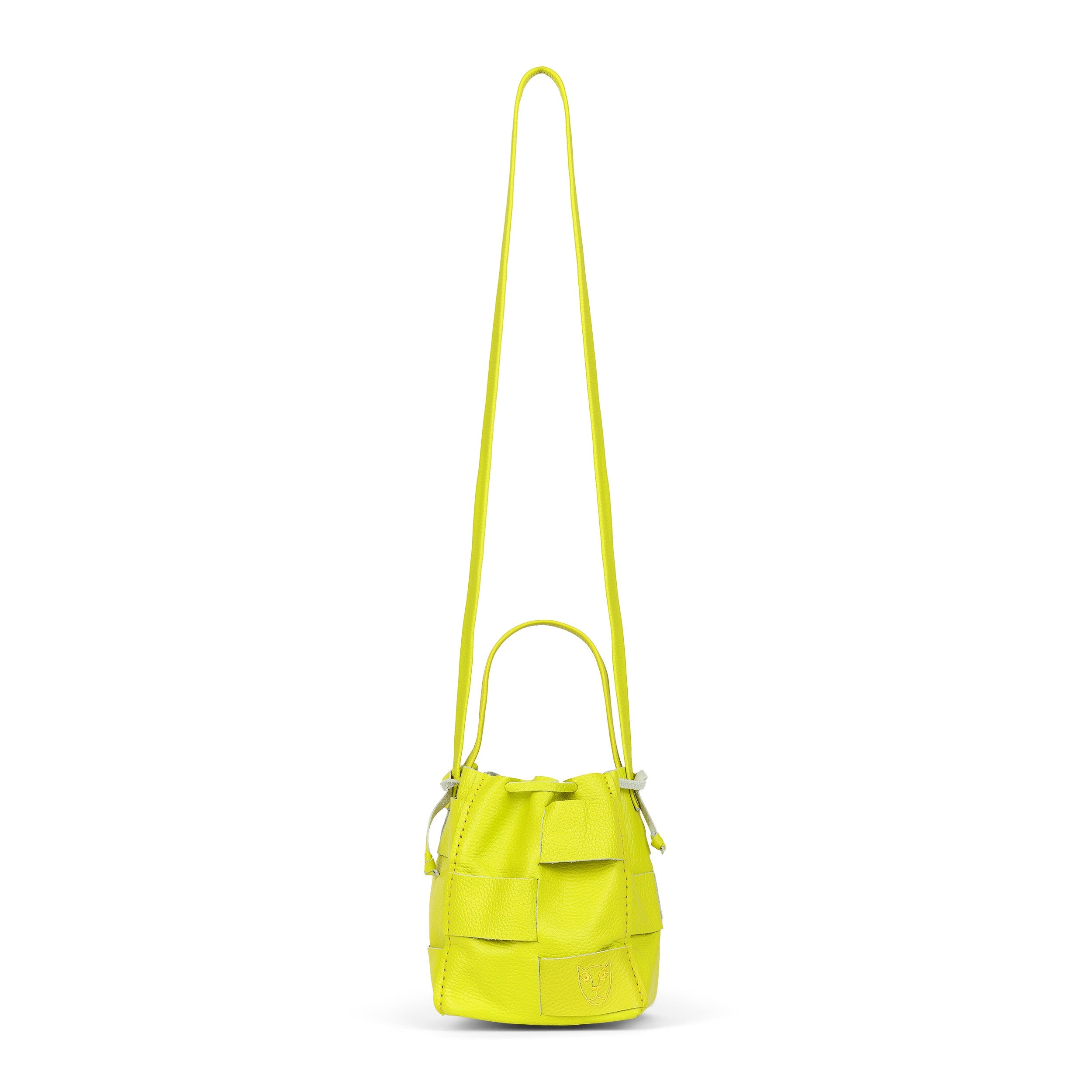 LOLA Y TULA Bella Bucket Bag Highlighter Yellow — alternative angle
