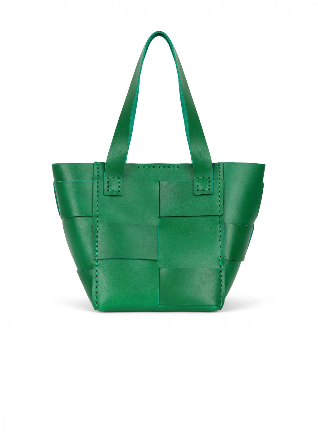 LOLA Y TULA Carmen Basket Bag Green — detail close-up
