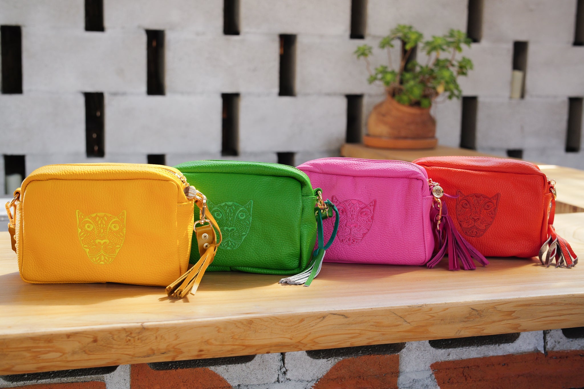 LOLA Y TULA Jaguar Lucia Crossbody Green — bags category context