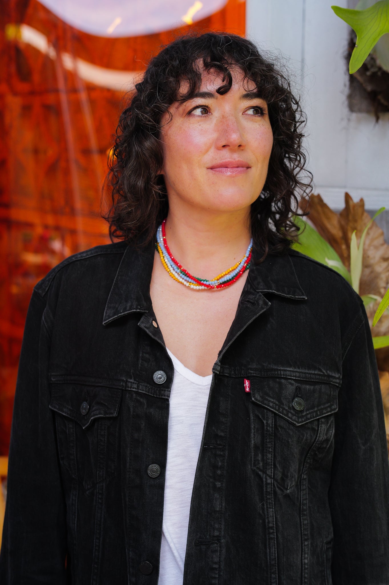 LOLA Y TULA Vintage Levi Denim Jaguar Jacket Black — side view