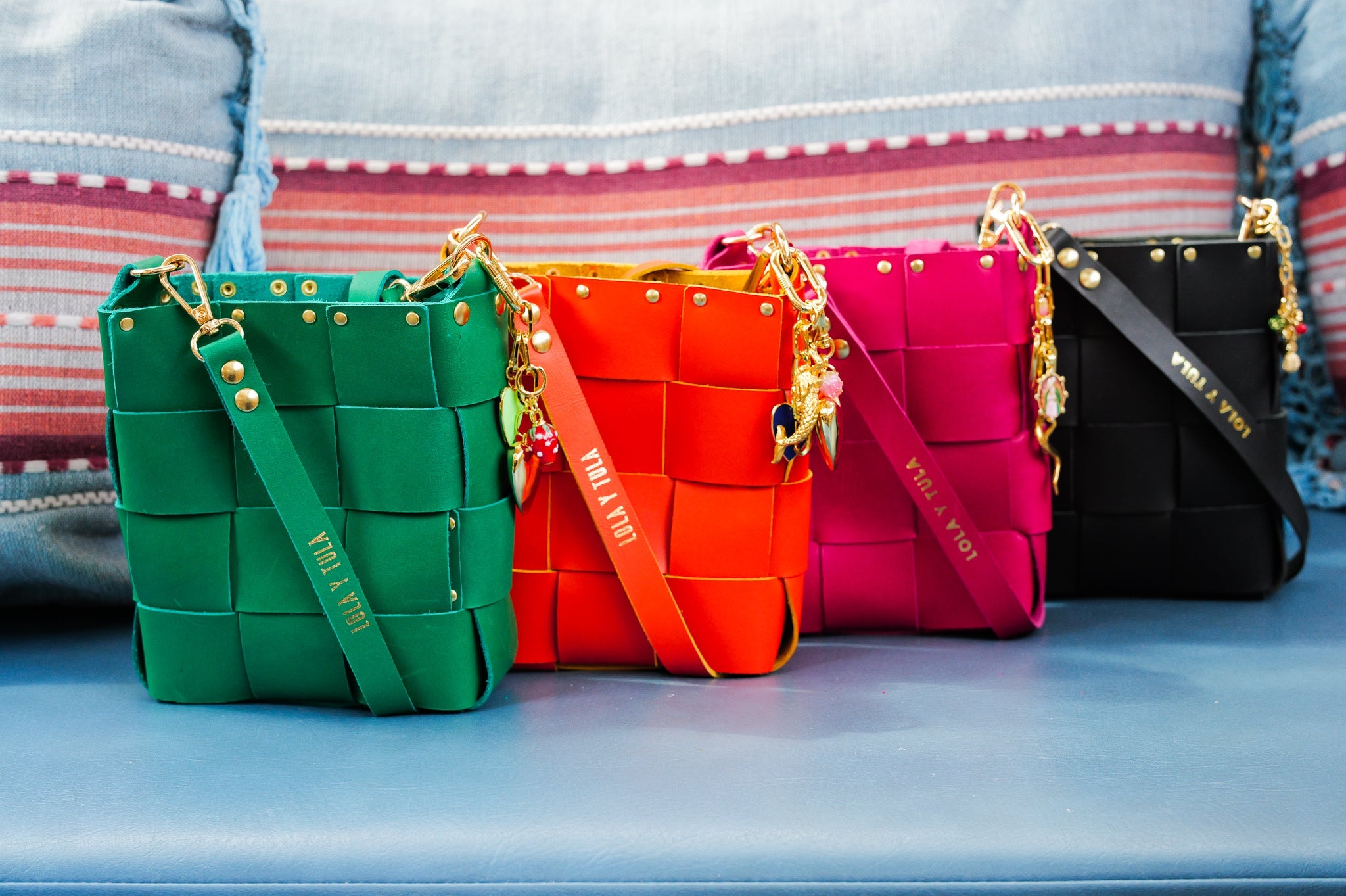 LOLA Y TULA LOLA Y TULA The Mini Tula Green — back view