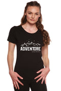 Spun Bamboo Adventure Printed Women's Bamboo/Cotton Short Sleeve Scoop Neck T-Shirt — main product shot
