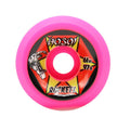 Hosoi Rockets Wheels 61mm 97a - Pink (Set of 4) by Skates USA
