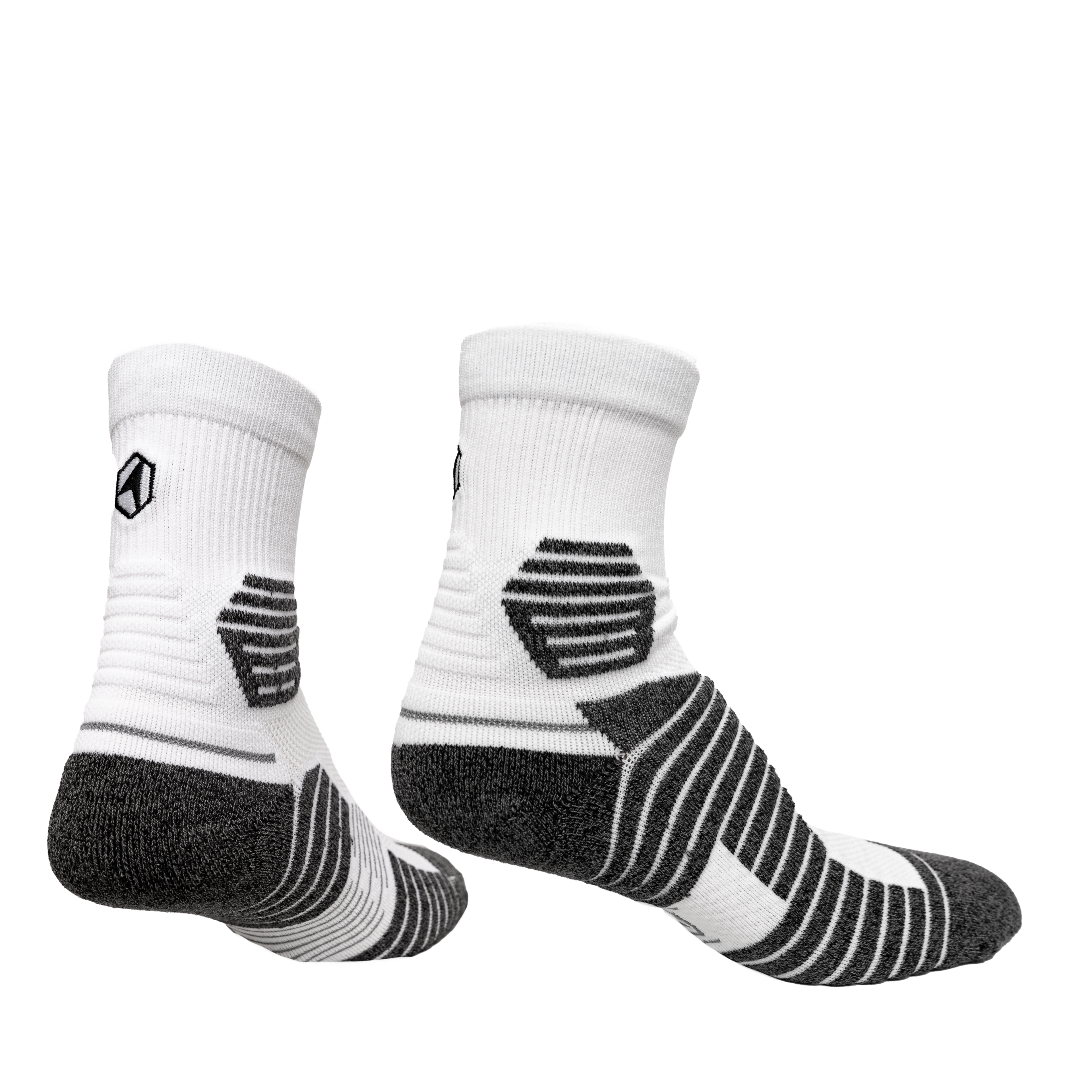 Rock 'Em Socks Rock 'Em Socks Hex Performance - Basics - Quarter (White) — main product shot