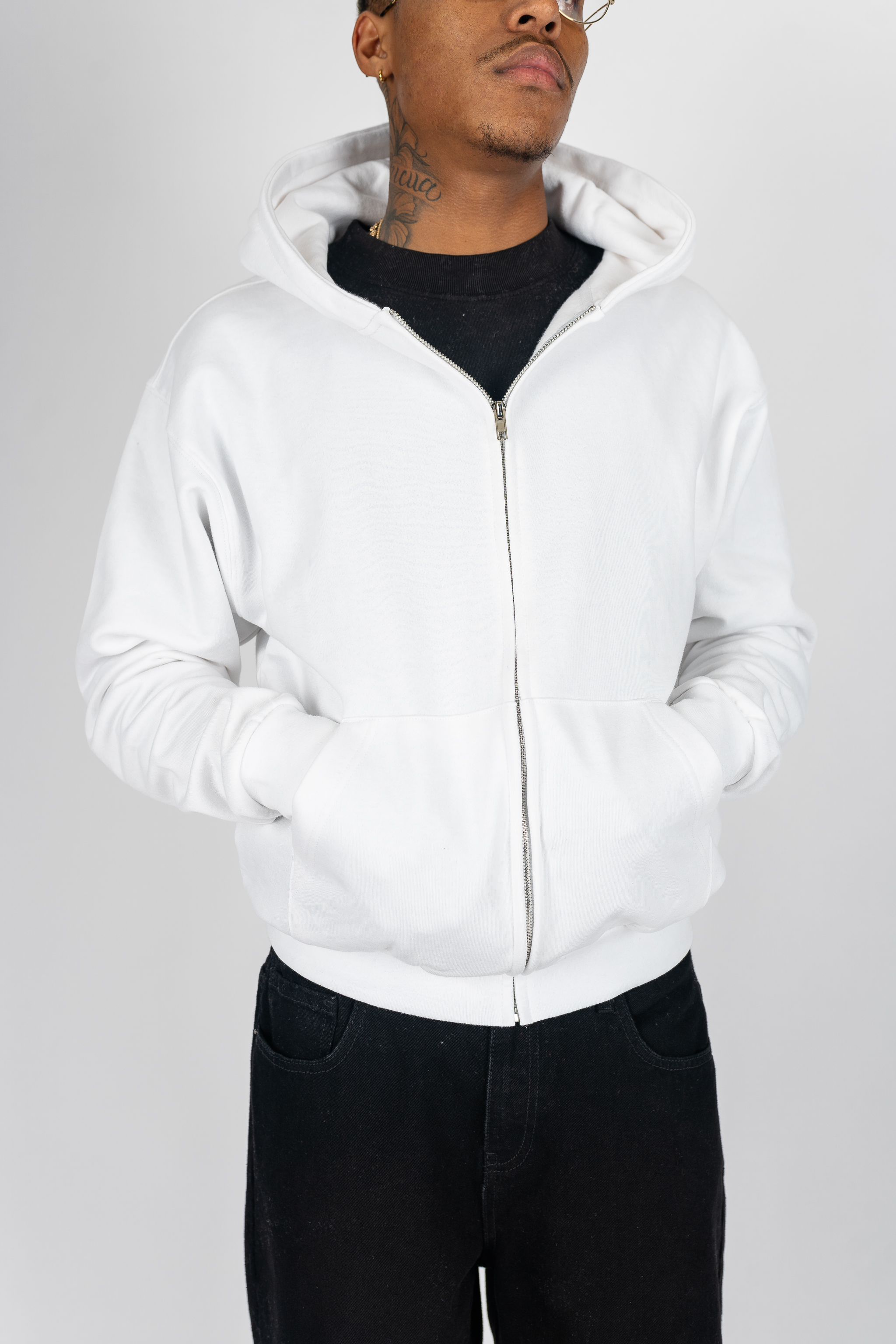 Superline Heavyweight Boyfriend Zip Up — main product shot