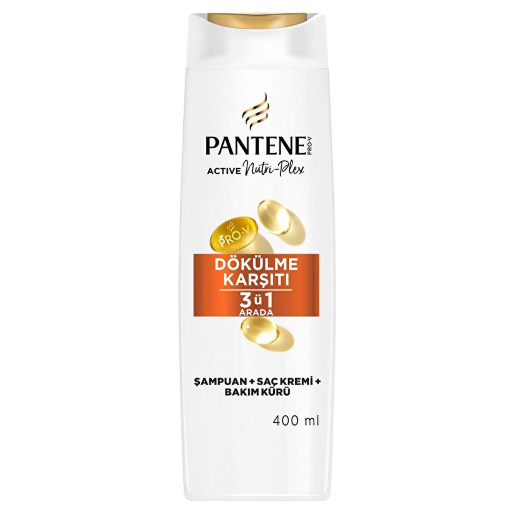 Pantene 3-in-1 Anti-Hair Loss Shampoo with PRO-V Technology - Strengthens & Nourishes Hair, 13.53 fl oz