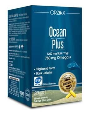 Ocean Plus Omega-3 Supplement - 1200 mg Purified Fish Oil Capsules