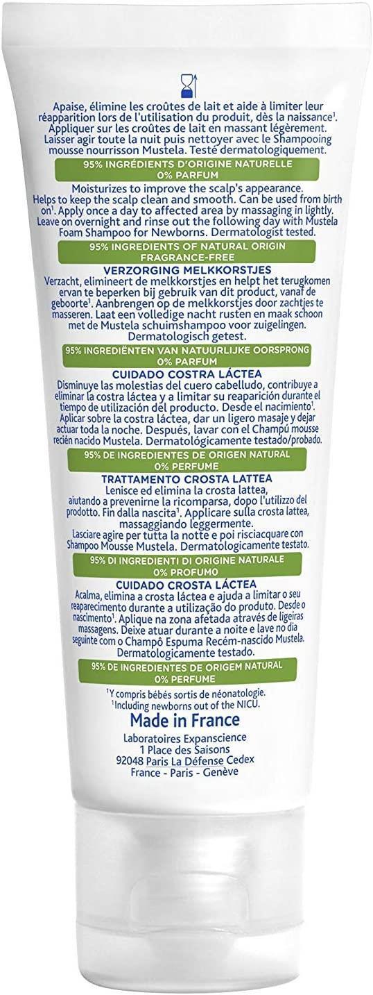 Mustela Cradle Cap Cream 40ml - Natural, Vegan, Dermatologically Tested Baby Hair Care Solution