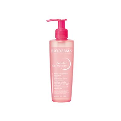 Bioderma Sensibio: Gentle Facial Cleansing Gel for Sensitive Skin - Hypoallergenic, Makeup Remover, D.A.F Complex - Soothing & Protective, 6.76 fl oz