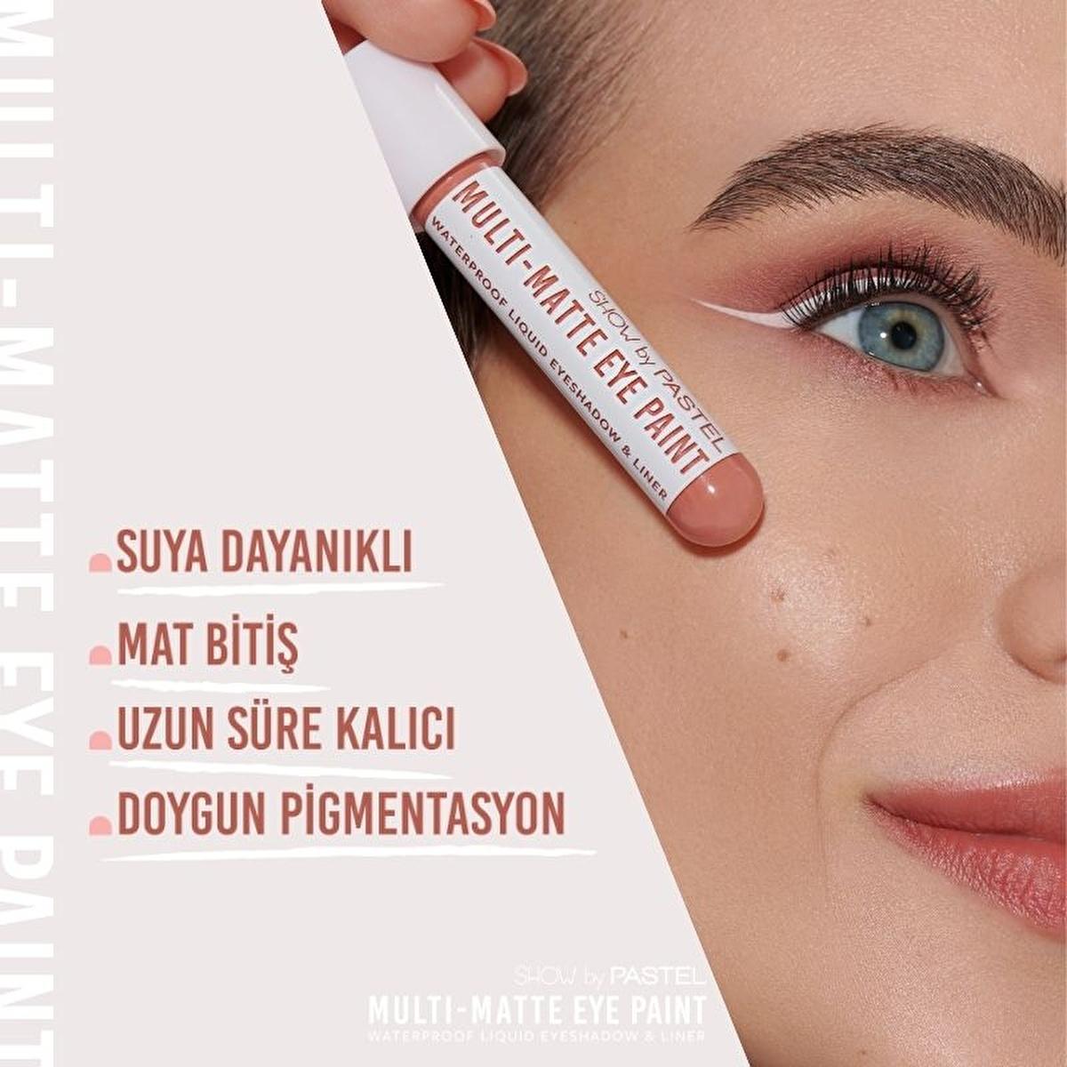 Show by Pastel Multi-Matte Eye Paint Waterproof Eyeshadow & Liner - Long Lasting, Anti-Aging Makeup