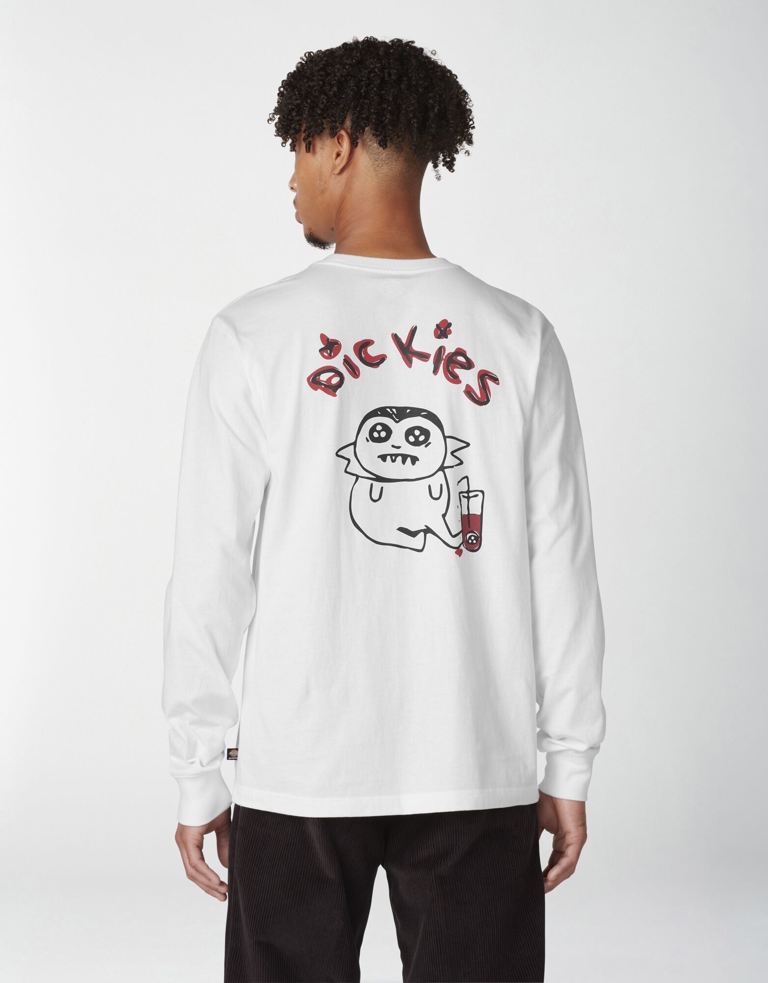 Dickies Villani Drunkula Long Sleeve T-Shirt - White