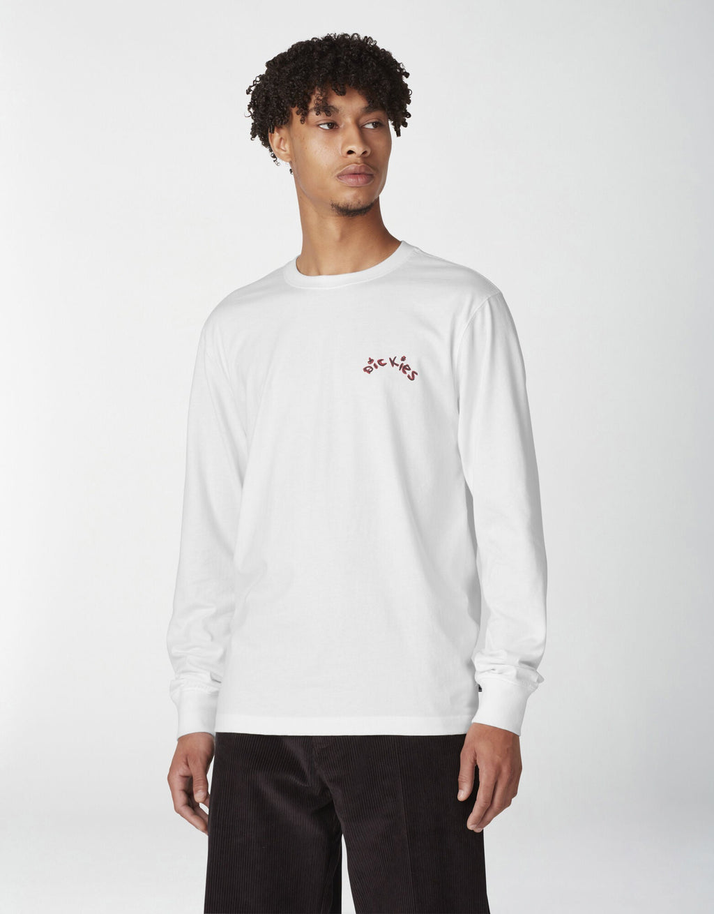 Dickies Villani Drunkula Long Sleeve T-Shirt - White by Skates USA