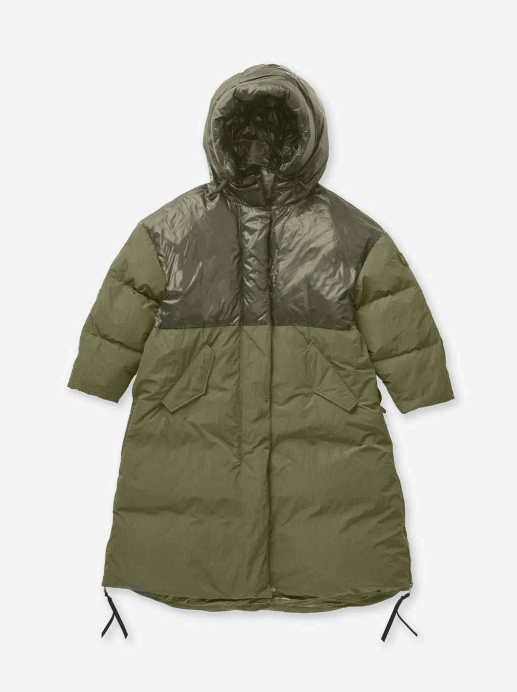 Holden Outerwear Long Down Puffer - Stone Green — alternative angle