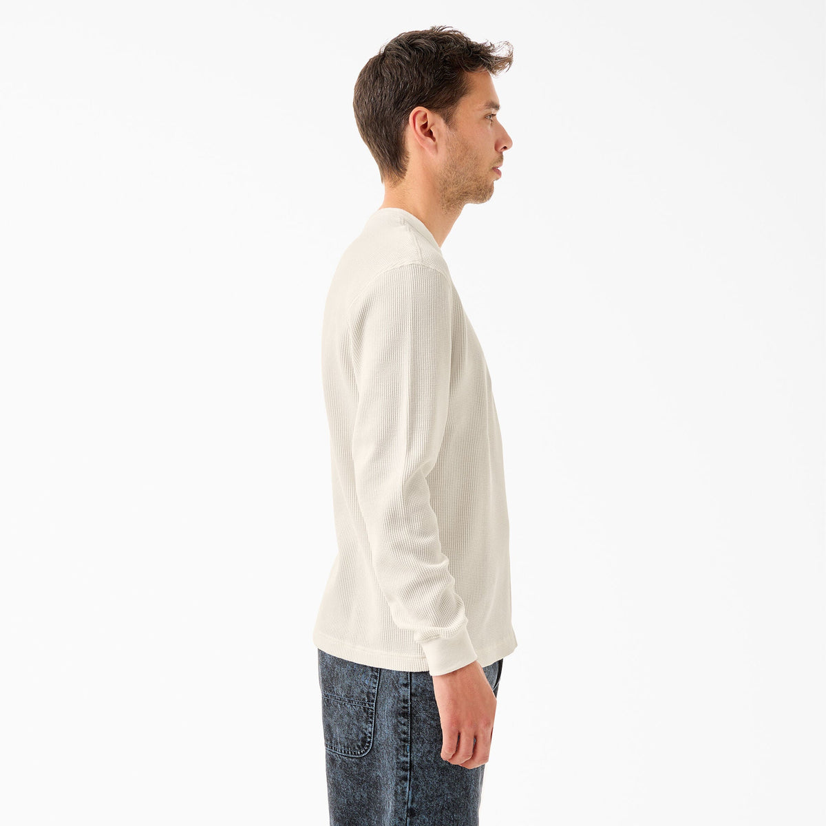 Dickies Tom Knox Thermal Shirt - Cream, T-Shirt, alternate view