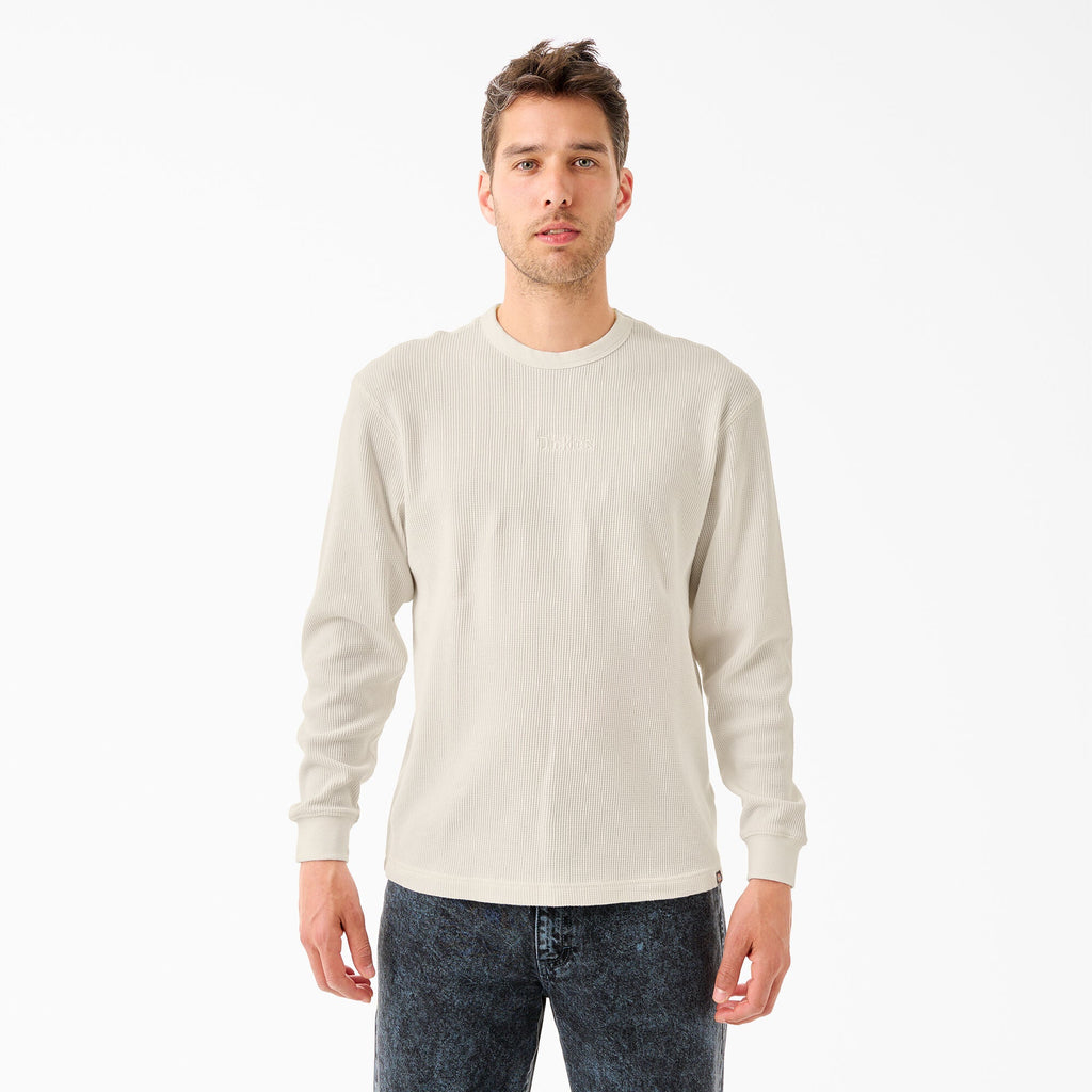 Dickies Tom Knox Thermal Shirt - Cream, T-Shirt