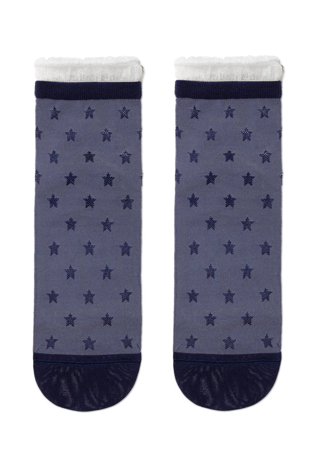 TheRanok.com Conte Socks Classic - 491 Decorative Transparent Mesh — detail close-up