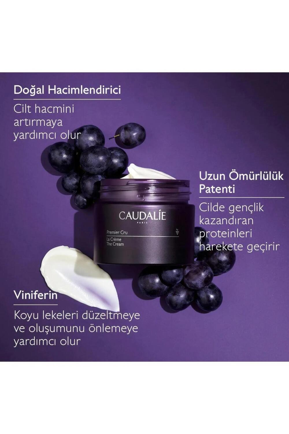Caudalie Premier Cru The Cream 2025 - Luxury Moisturizing Cream for Anti-Aging & Hydration