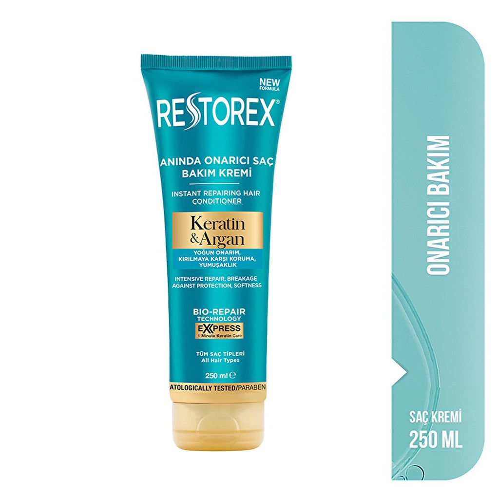 Restorex Keratin & Argan Hair Care Cream 250ml - Repair & Nourish Damaged Hair