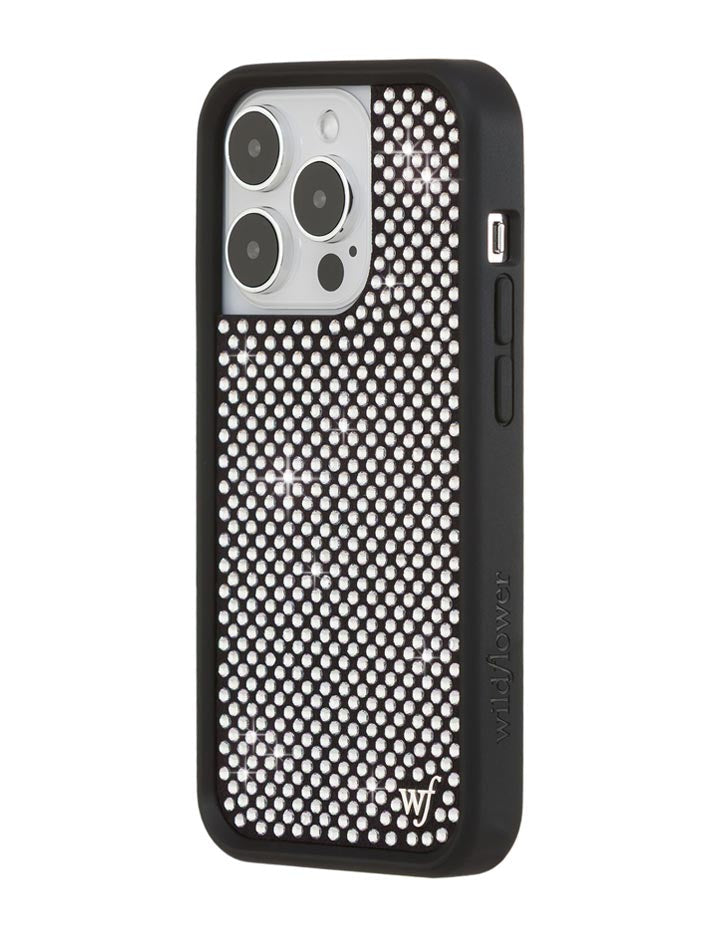 Rhinestone iPhone Case | White