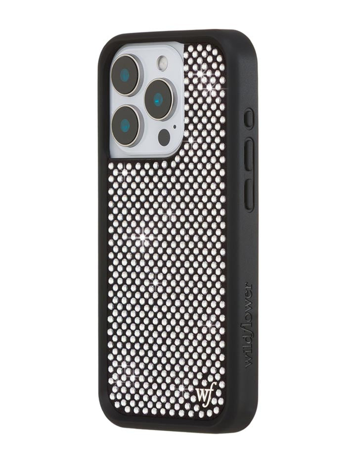 Rhinestone iPhone Case | White