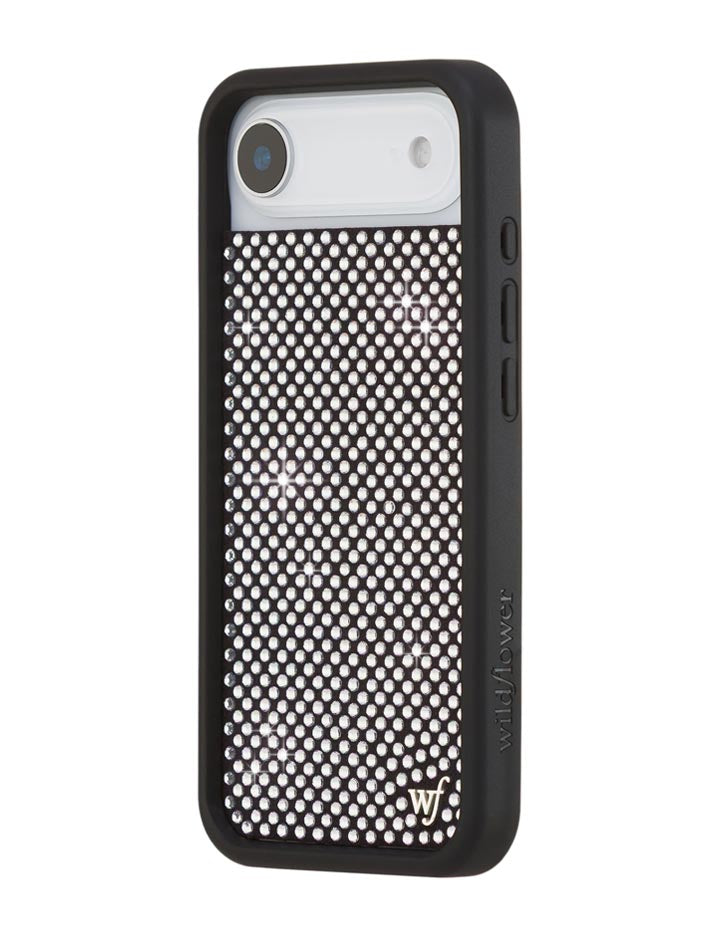 Rhinestone iPhone Case | White