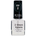 Rival de Loop 2-Steps Xpress Nail Polish Top Coat - Long Lasting, Quick Dry, 8ml
