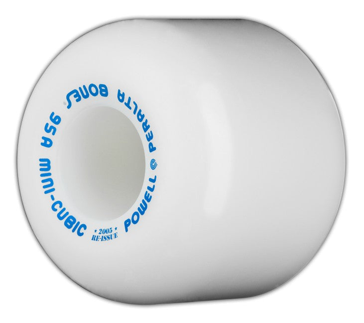 Powell Peralta Wheels Mini-Cubic 64mm 95a - White (Set of 4) by Skates USA