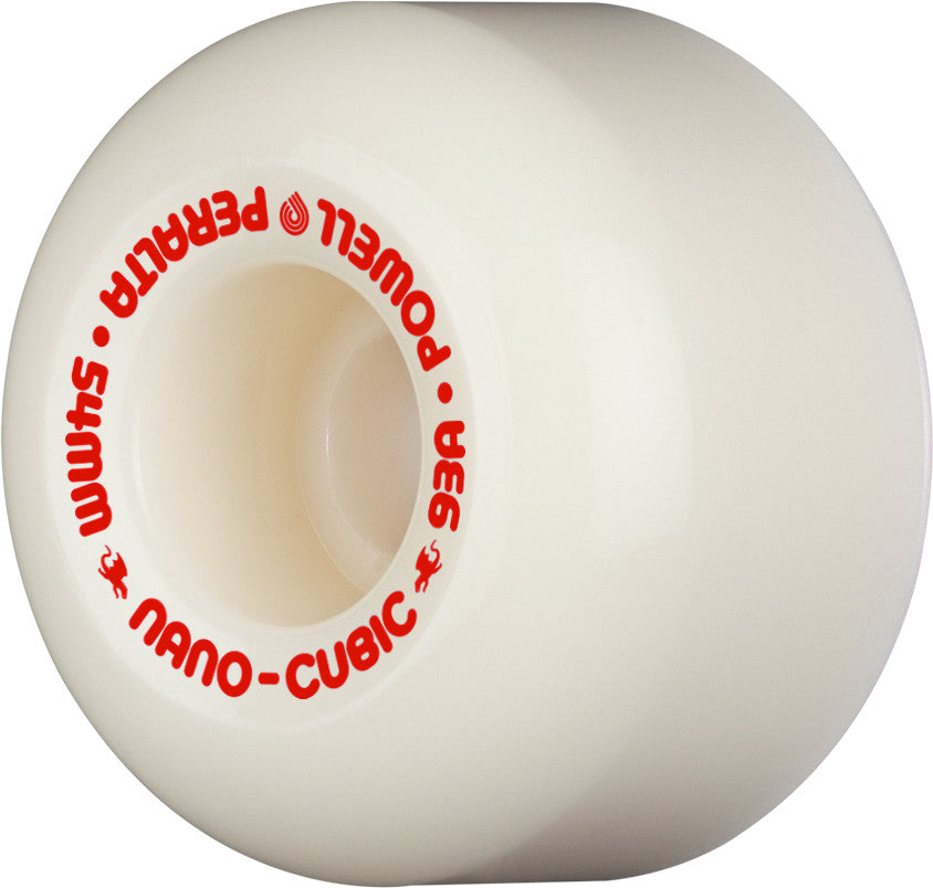 Powell Peralta Nano Cubic Dragon Formula Wheels 54x36mm 93A - Off White (Set of 4) by Skates USA