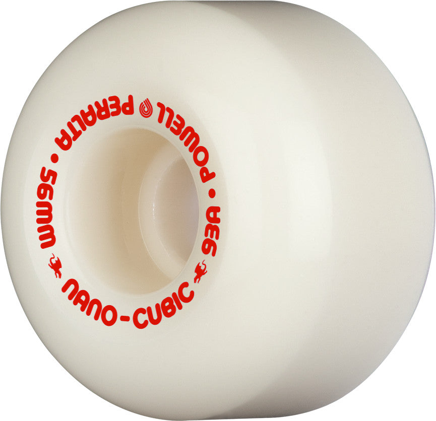 Powell Peralta Nano Cubic Dragon Formula Wheels 56x37mm 93A - Off White (Set of 4) by Skates USA