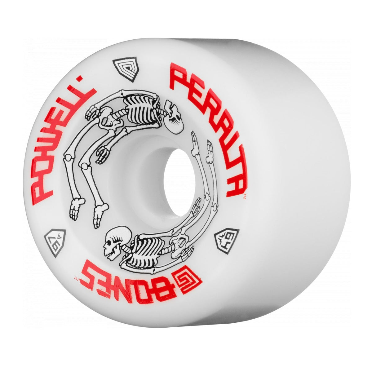Powell Peralta Wheels G-Bones 64mm 97a - White (Set of 4) by Skates USA