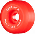 Mini Logo Wheels A-Cut "2" 53mm 101a - Red (Set of 4) by Skates USA
