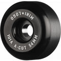 Mini Logo Wheels A-Cut "2" 54mm 101a - Black (Set of 4) by Skates USA