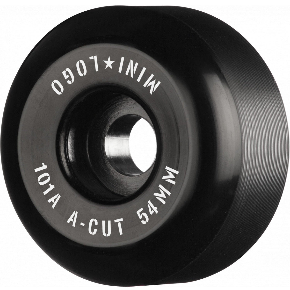 Mini Logo Wheels A-Cut "2" 54mm 101a - Black (Set of 4) by Skates USA