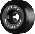 Mini Logo Wheels A-Cut "2" 55mm 101a - Black (Set of 4) by Skates USA