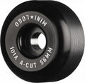 Mini Logo Wheels A-Cut "2" 56mm 101a - Black (Set of 4) by Skates USA