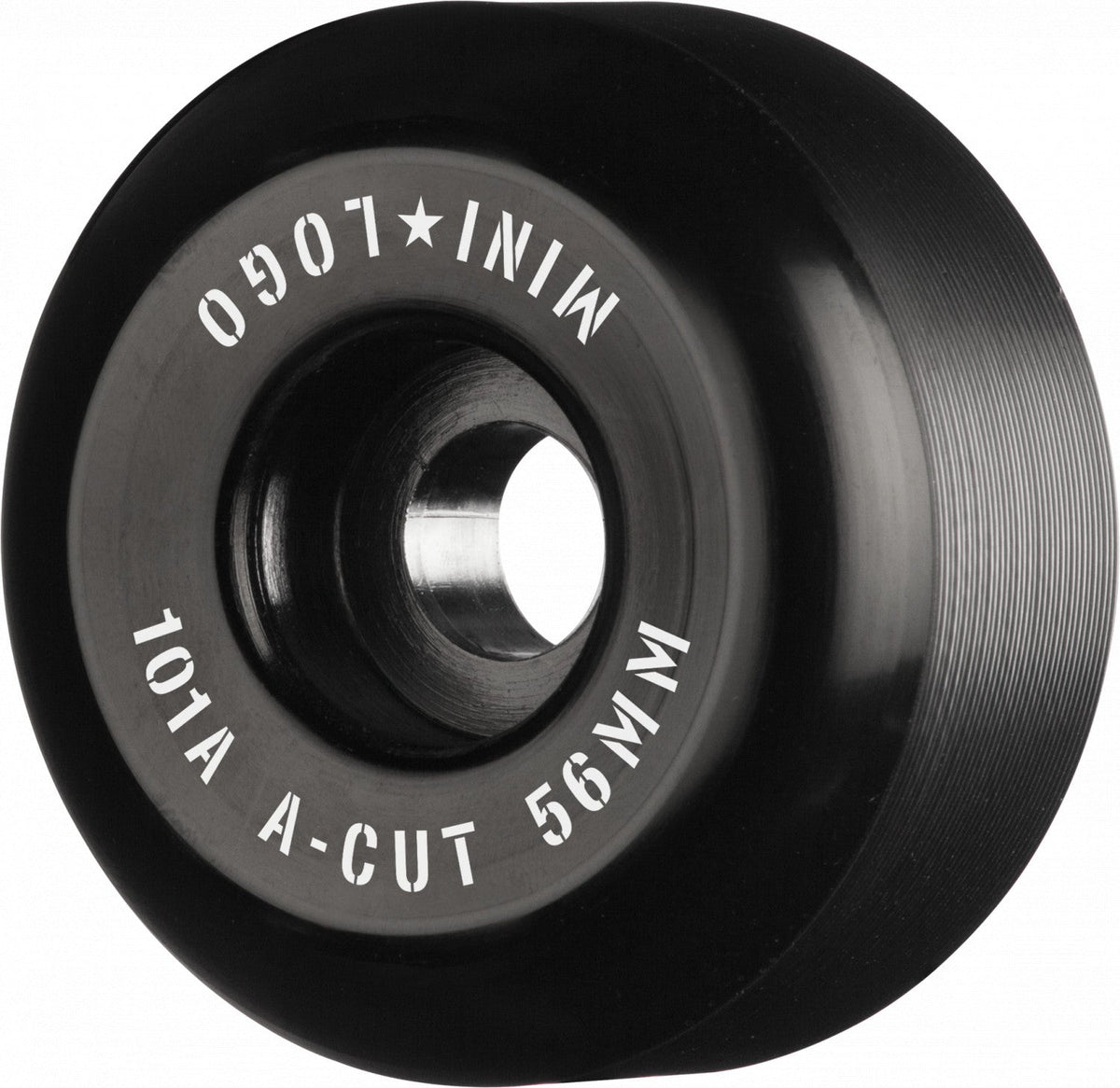 Mini Logo Wheels A-Cut "2" 56mm 101a - Black (Set of 4) by Skates USA