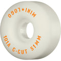 Mini Logo Wheels C-Cut ″2″ 51mm 101a - White (Set of 4)