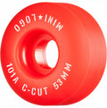 Mini Logo Wheels C-Cut "2" 53mm 101a - Red (Set of 4), Skateboard Wheels