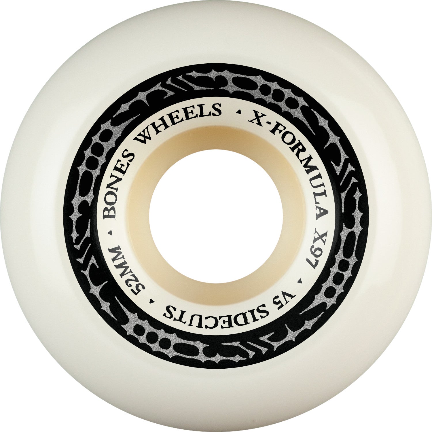 Bones X-Formula V5 Sidecuts 52mm 97a Wheels - White (Set of 4)