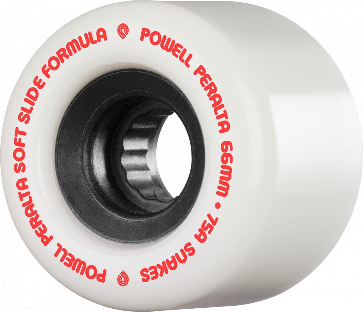 Powell Peralta Wheels Snakes 66mm 75a - White (Set of 4) by Skates USA