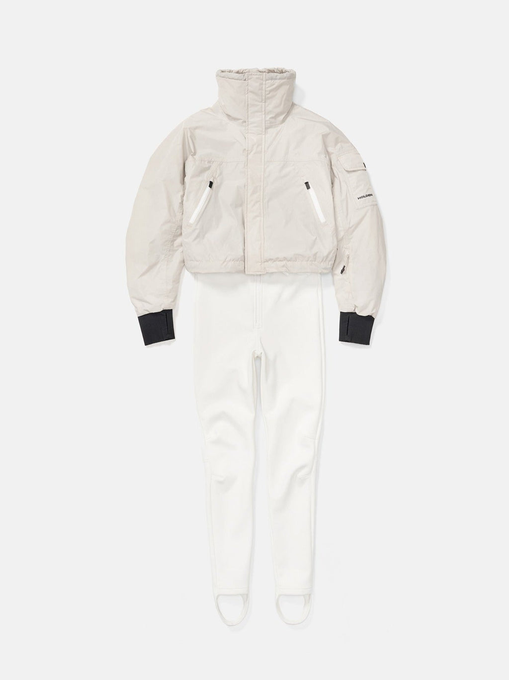 Holden Outerwear Ski Suit - Canvas/Pearl — side view