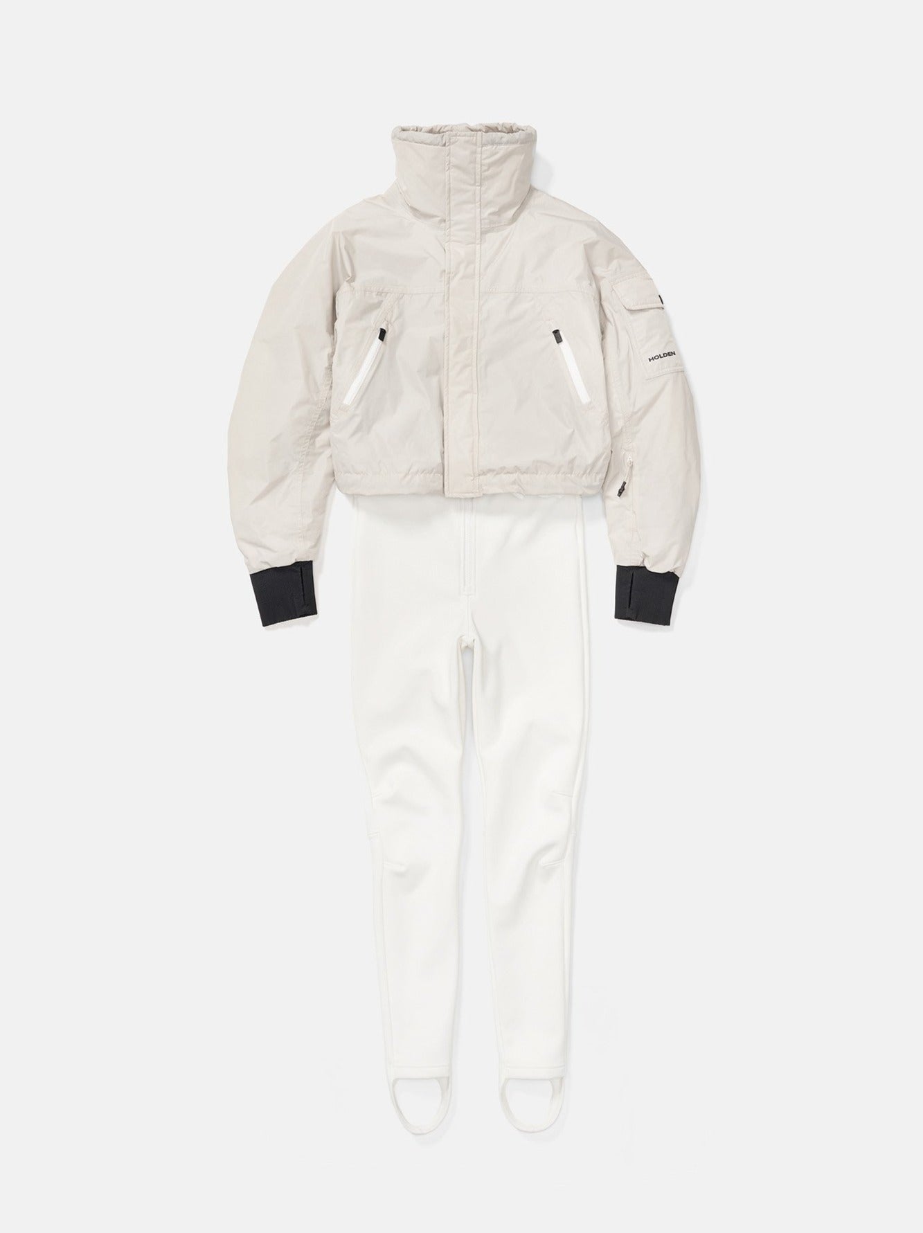 Holden Outerwear Ski Suit - Canvas/Pearl — side view