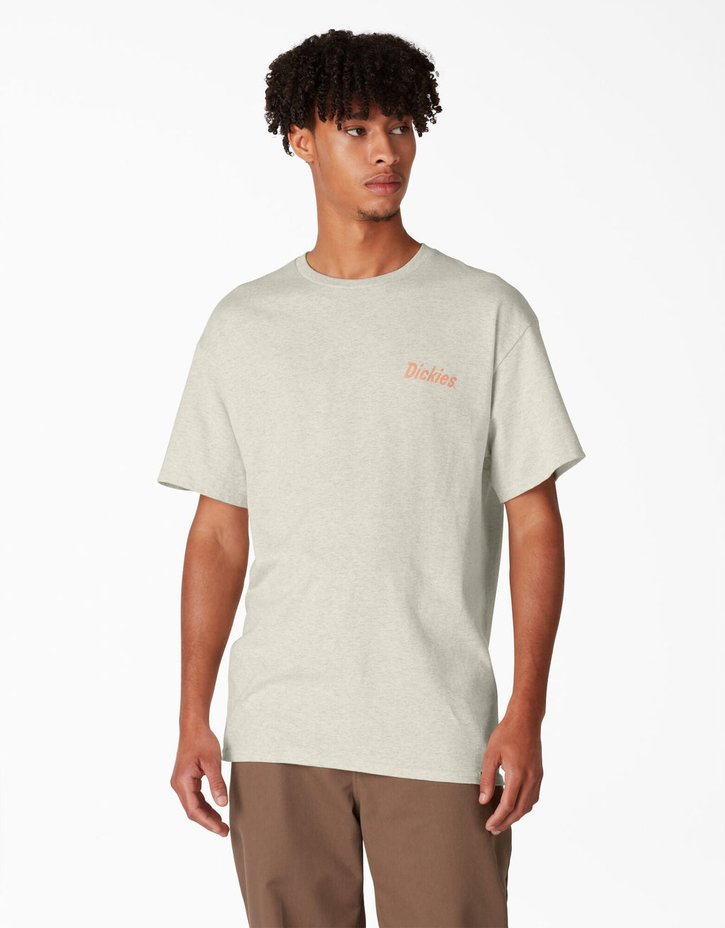 Dickies Skateboarding Split Graphic T-Shirt - Oatmeal Heather by Skates USA