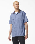 Dickies Vincent Alvarez Block Collar Work Shirt - Gulf Blue by Skates USA